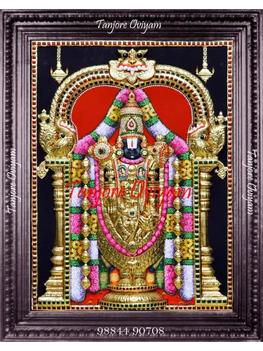 Tanjore painting of Lord Balaji